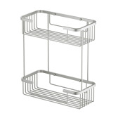 Полка двойная Timo Saona никель (13083/13)