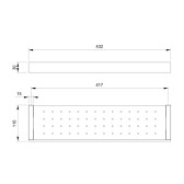 Полка в ванную Timo Petruma черное золото (15273/18)
