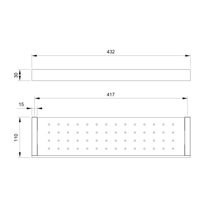 Полка в ванную Timo Petruma черное золото (15273/18)