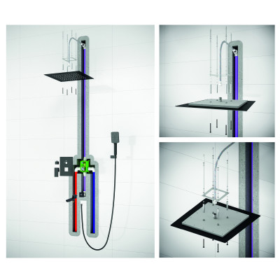 Душевая система встроенная Timo Selene белый матовый (SX-2039/16SM)