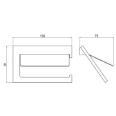 Бумагодержатель Timo Petruma никель (15242/13)