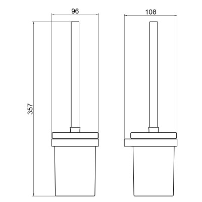 Щетка для туалета Timo Petruma никель (15261/13)