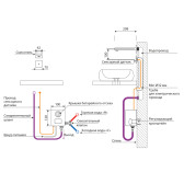 Смеситель для раковины встроенный, сенсорный Timo Selene никель (2073/13SM)