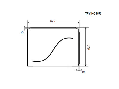 Торцевая панель TIMO (TPVINO15R)