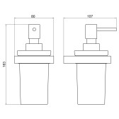Дозатор Timo Petruma никель (15239/13)