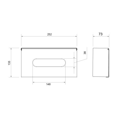 Бокс для салфеток Timo Petruma никель (15244/13)