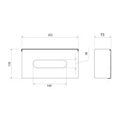 Бокс для салфеток Timo Petruma хром (15244/00)