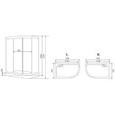 Душевая кабина Timo Standart 120*85*220  (T-1102L)
