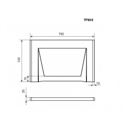 Торцевая панель TIMO (TP80H)