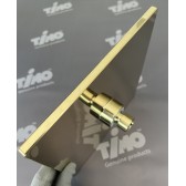 Душевая система встроенная с термостатом Timo Petruma (SX-5059/17SM) золото матовое