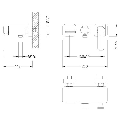 смесители для ванны и душа Timo Torne хром-белый (4314/00-16Y)