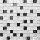 Mosaic Glass White 30x30
