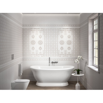 Флориан белый матовый обрезной 30x12x1,3
