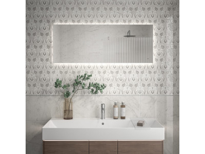 Тубкаль белый матовый обрезной 33x60x0,9