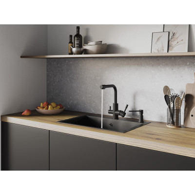 Смеситель Lemark Expert для кухни с поворотным изливом (LM5079GMN)
