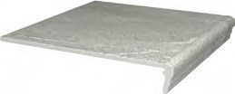 Ступень угловая Бореале серый 30x30x8